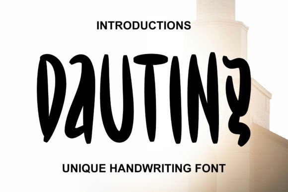Dauting: A Playful Display Font for Digital Design