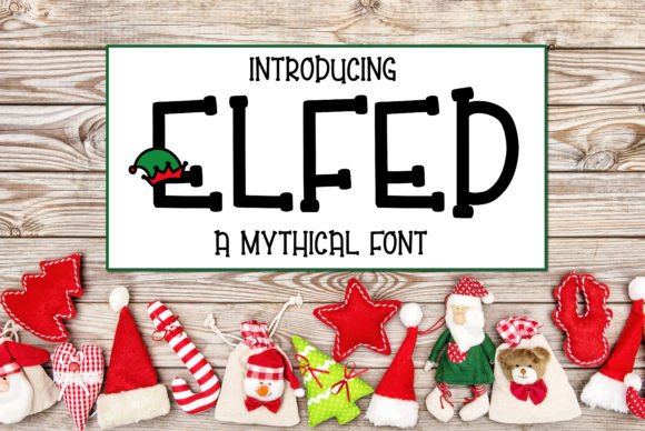 Elfed: A Whimsical Display Font for Festive Branding