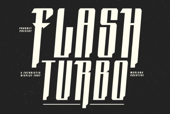 Flash Turbo: A Bold Display Font for Racing-Themed Marketing
