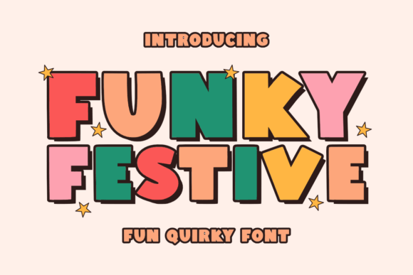 Funky Festive: A Cute Display Font for Crafty Holiday Projects
