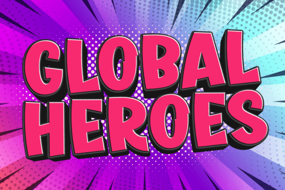 Global Heroes: A Bold Web Design Typeface