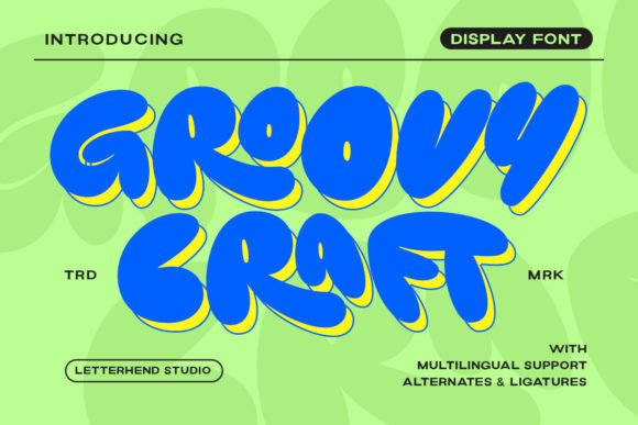Groovy Craft: A Retro Display Font for Campaign Headlines