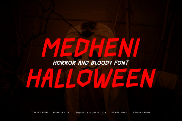 Medheni Halloween: A Spooky Display Font for Haunted Branding