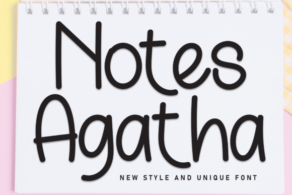 Notes Agatha: A Font for Your Handmade Story
