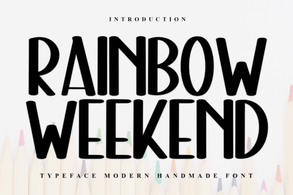 Rainbow Weekend: A Festive Font for Digital Projects