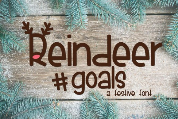 Reindeer Goals: A Festive Display Font for Editorial Magic