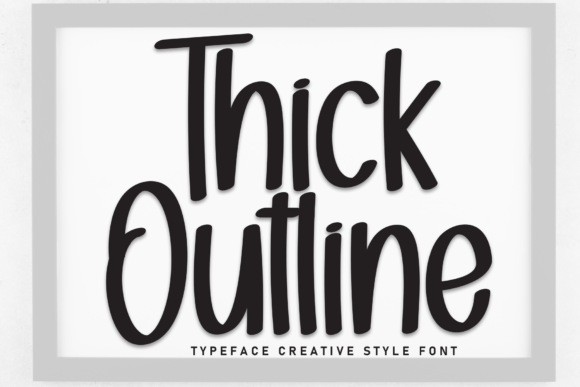 Thick Outline Font: The Bold, Casual Handwriting Your Creative Projects Need